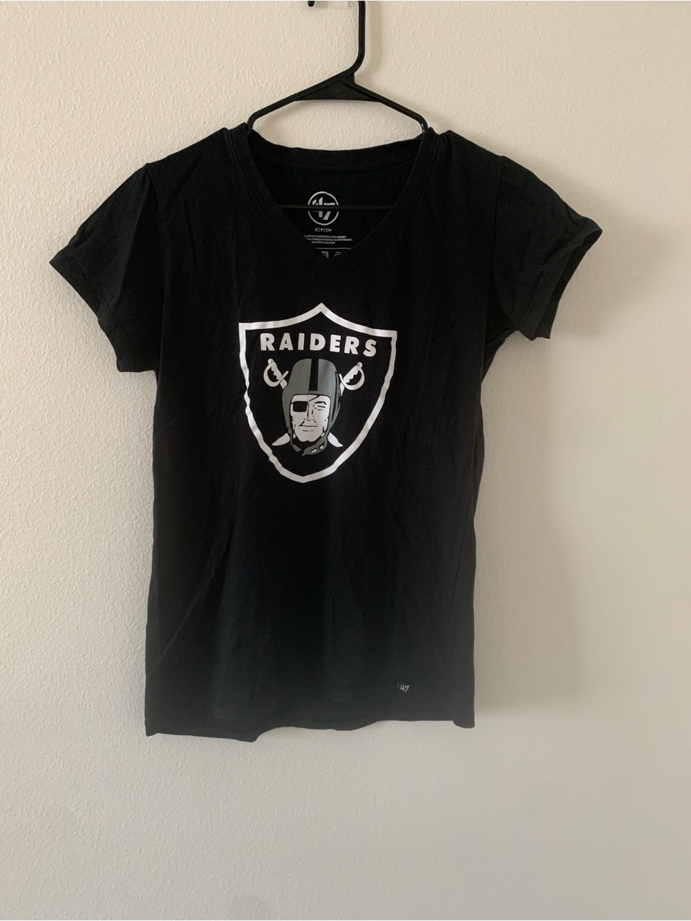 47 Brand Black Raiders Kids Short Sleeve Tee